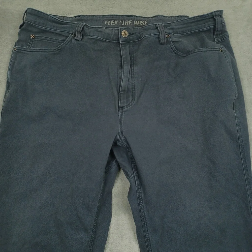Duluth Jeans Mens 40x29‎ Gray Denim Flex Fire Hose Workwear Casual Outdoor